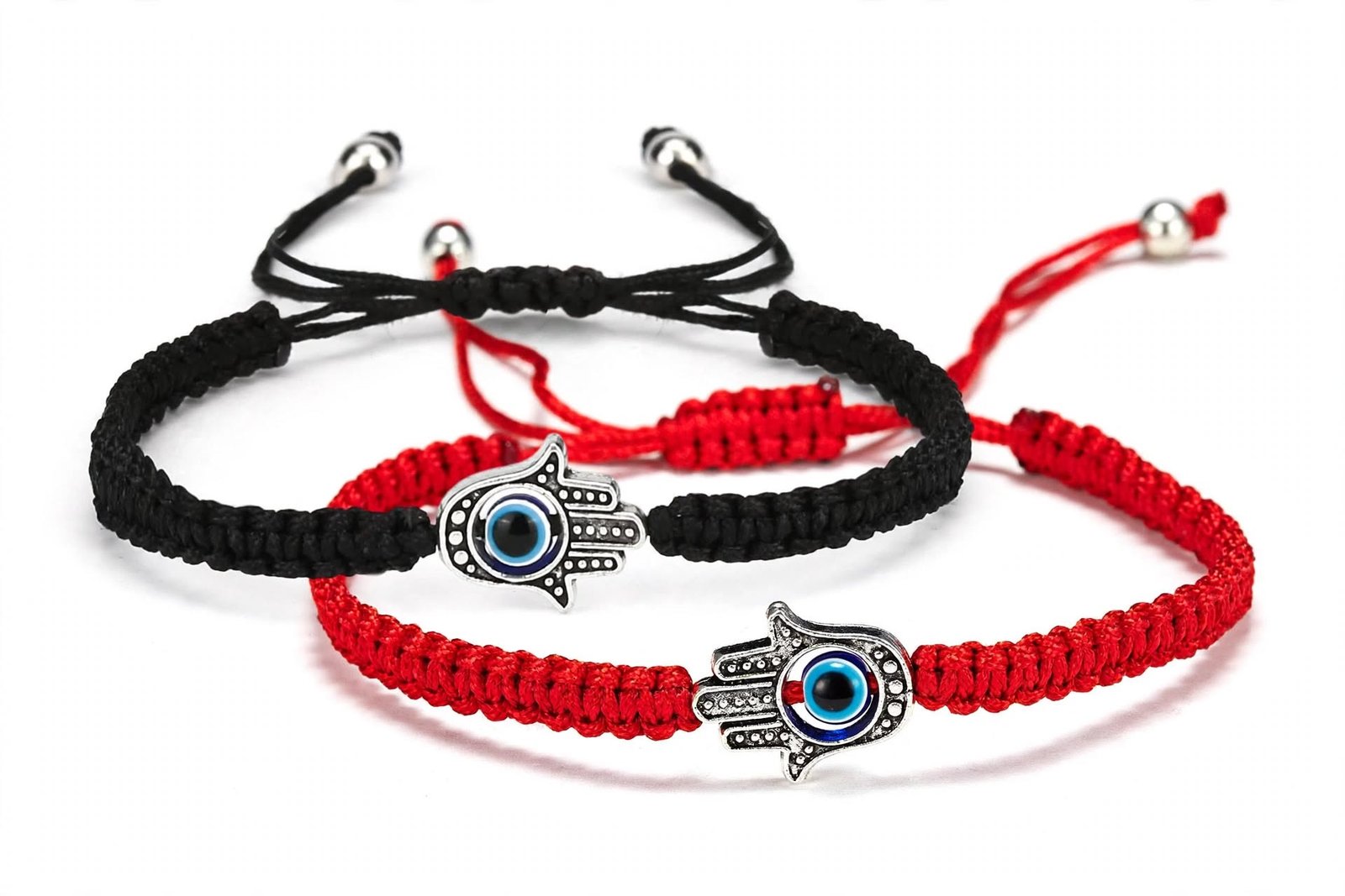 Pulsera trenzada con mano de Fátima