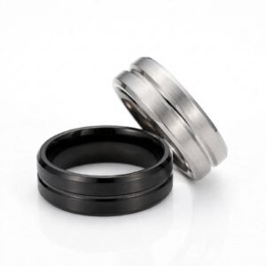 Anillo esmerilado con ranura central