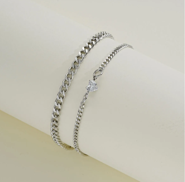 Pulseras Para Compartir En Acero Quirúrgico - Imagen 2