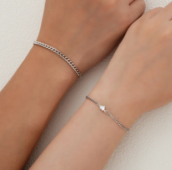 Pulseras Para Compartir En Acero Quirúrgico