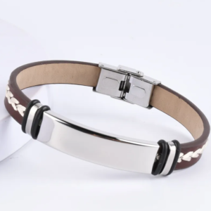 Pulsera hombre marrón