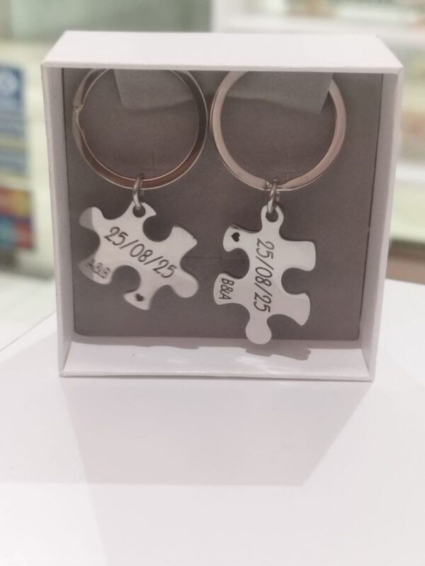 Llaveros Puzle Personalizados Grabado Laser