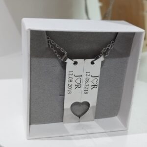 Collares Dos Unidades Personalizados Grabado Laser