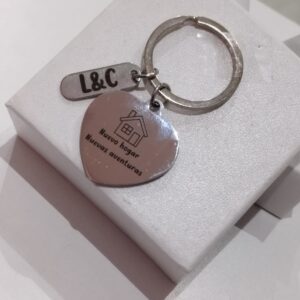 Llavero Corazón Personalizado Grabado Laser