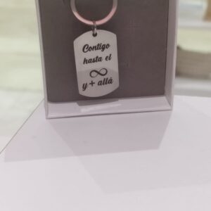 Llavero Rectangular Personalizado Grabado Laser
