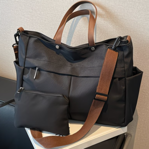Bolso más neceser negro