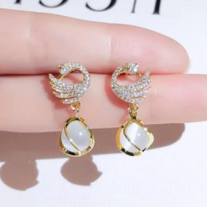 Caravana cisne cristal con piedra