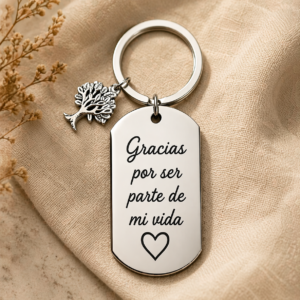 Llavero personalizado con dije árbol