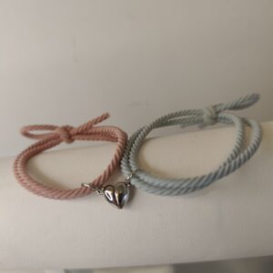 Pulseras con imán de corazón
