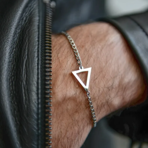 Pulsera cadena con triángulo