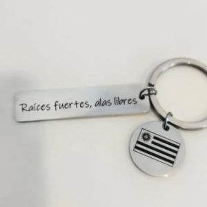 Llavero personalizado grabado laser rectangular