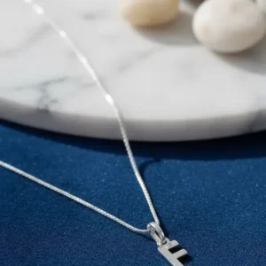 Conjunto Cadena Veneciana y dije Inicial Plata 925