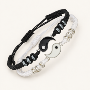 Juego de pulseras yin-yang para compartir