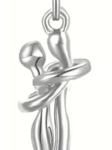 Collar con dije abrazo eterno para pareja