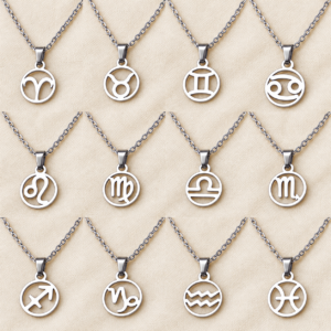 Collar con dije de signo zodiacal – acero quirúrgico