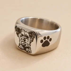Anillo de mesa personalizado de acero quirúrgico