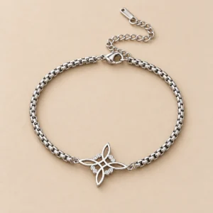 Pulsera nudo de bruja ajustable