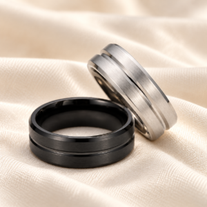 Anillo esmerilado con ranura central
