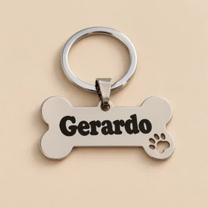 Placa de identificación para mascotas