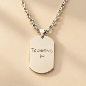 Collar personalizado con nombre, fecha o Spotify