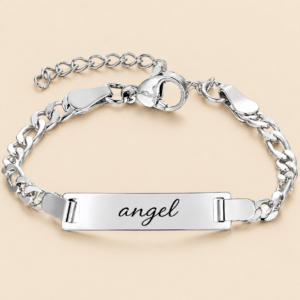 Pulsera infantil personalizada de 12 cm con grabado láser
