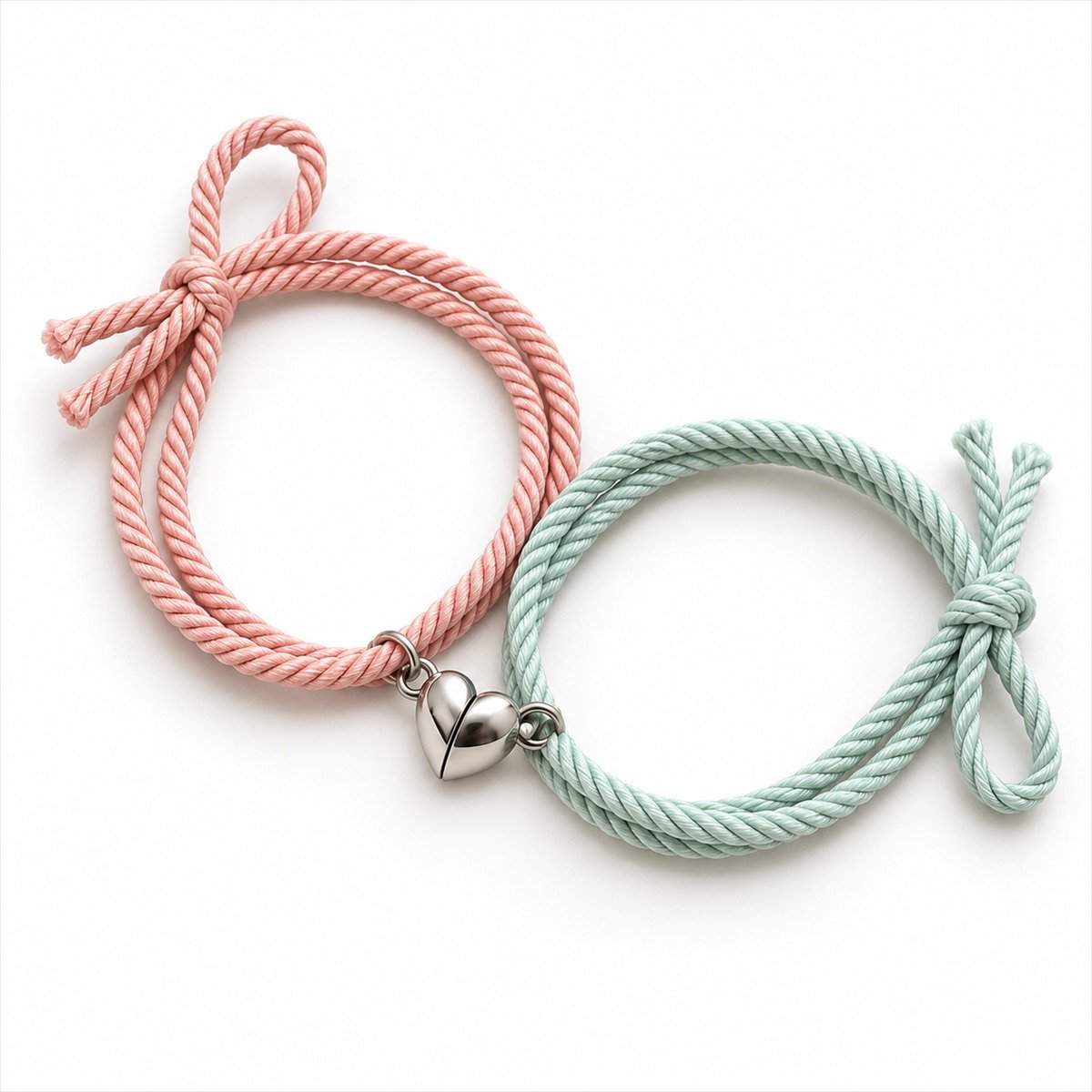 Pulseras imantadas con corazón para compartir - Imagen 2