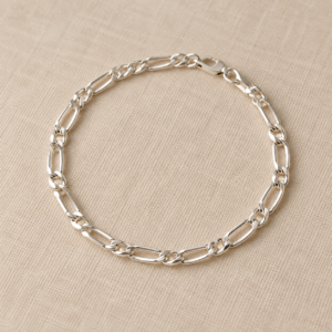 Pulsera Fígaro de plata 925