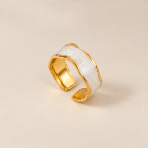 Anillo de acero quirúrgico en dos colores