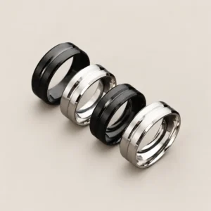 Anillo esmerilado con ranura central