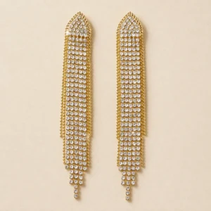 Caravanas largas con strass