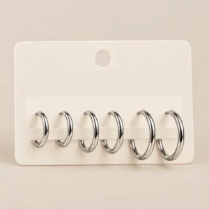 Set de tres pares de aros pequeños