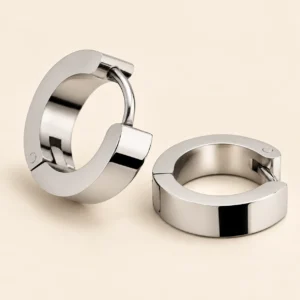 Aros simples unisex de acero quirúrgico