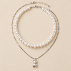 Collar perla doble