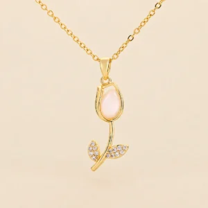 Cadenita con dije tulipán