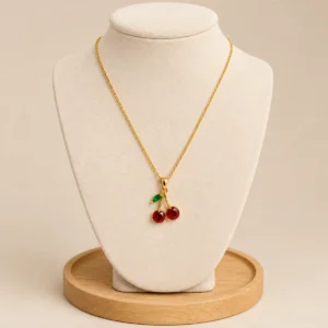 Collar cadenita con dije cherry