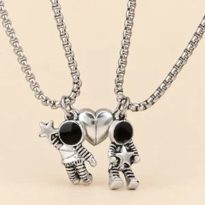 Set De Collar para Pareja Magnético Astronauta