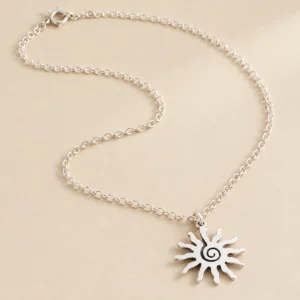 Collar Simple Con Dije De Sol