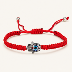 Pulsera trenzada con mano de Fátima