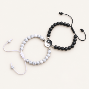 Pulseras yin-yang para compartir