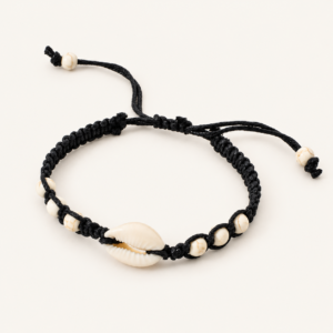 Pulsera o tobillera ajustable de búzios