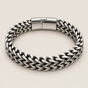 Pulsera gruesa para hombre de acero quirúrgico