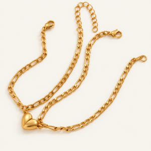 Pulseras magnéticas doradas de acero quirúrgico