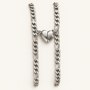 Set de 2 pulseras imantadas de acero quirúrgico