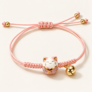Pulsera ajustable con gatito