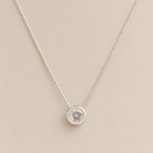 Collar punto de luz de plata 925 de 45 cm