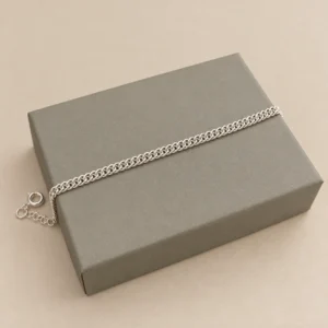 Pulsera de plata 925 con cadena fina de 18 cm